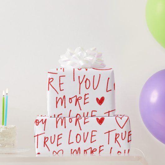 Typewriting Love  Geschenkpapier (Partygeschenke)