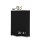 Typflasche Flachmann (Links)