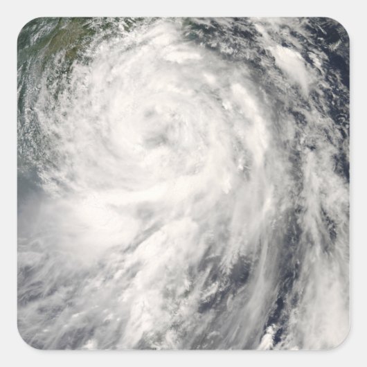 Typhoon Fung-wong Quadratischer Aufkleber (Vorderseite)