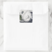 Typhoon Kai-Tak Quadratischer Aufkleber (Tasche)