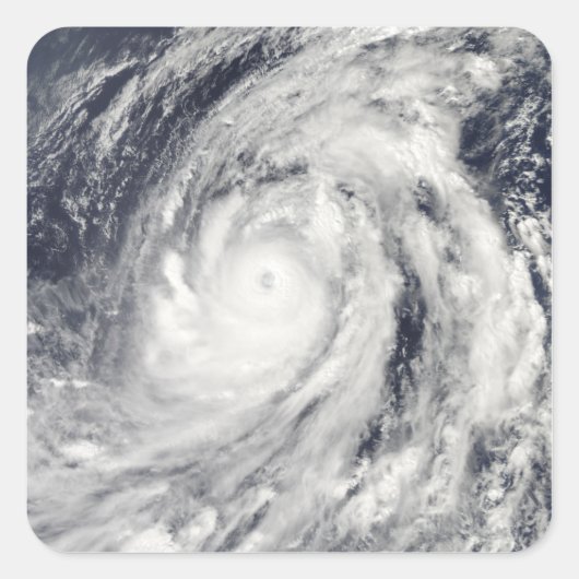 Typhoon Lupit Quadratischer Aufkleber (Vorderseite)