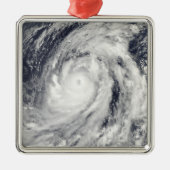 Typhoon Lupit Silbernes Ornament (Vorne)
