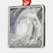 Typhoon Lupit Silbernes Ornament (Links)