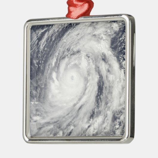 Typhoon Lupit Silbernes Ornament (Links)