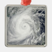 Typhoon Megi 2 Silbernes Ornament (Vorne)