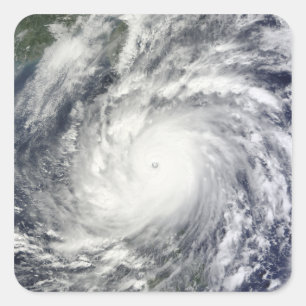 Typhoon Megi Quadratischer Aufkleber