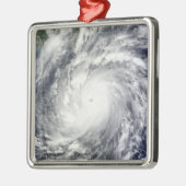 Typhoon Megi Silbernes Ornament (Links)