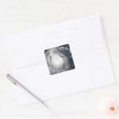 Typhoon Mirinae in Richtung Westen Quadratischer Aufkleber (Umschlag)