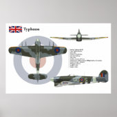 Typhoon Mk 1B 168 Squadron Poster (Vorne)