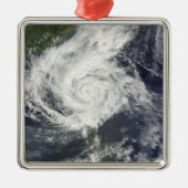 Typhoon Parma Silbernes Ornament (Vorne)