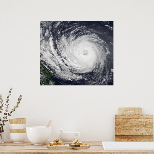 Typhoon Phanfone Poster (Küche)