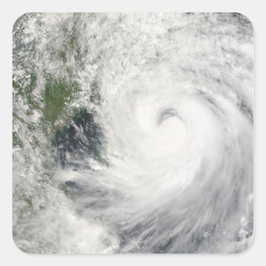 Typhoon Prapiroon Quadratischer Aufkleber (Vorderseite)