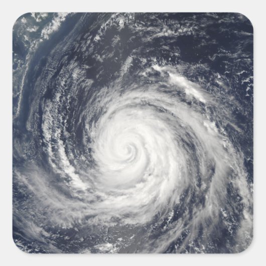 Typhoon Rusa Quadratischer Aufkleber (Vorderseite)