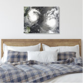 Typhoon Saomai und Tropensturm Bopha Leinwanddruck (Insitu (Schlafzimmer))