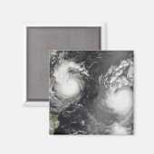 Typhoon Saomai und Tropensturm Bopha Magnet (Vorderseite/Rückseite)