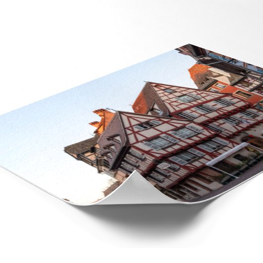 Typical houses in Colmar Poster (Ecke)