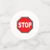 Typical Stop Sign Konfetti (Klein Vorderseite)