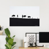 Typical trees in Tuscany Poster (Heimbüro)