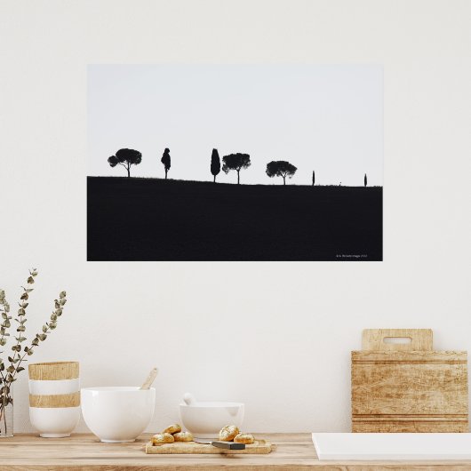 Typical trees in Tuscany Poster (Küche)