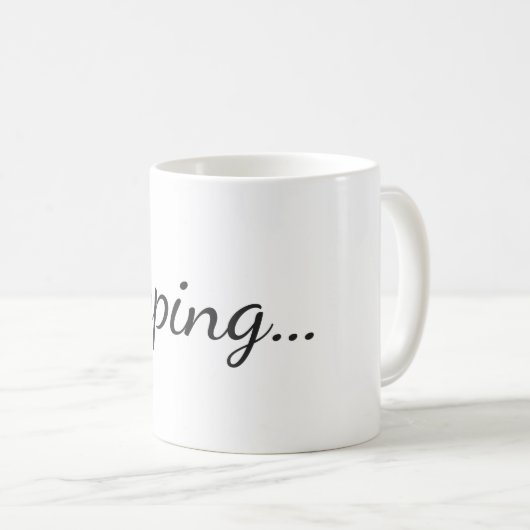 Typing... Kaffeetasse (VorderseiteRechts)