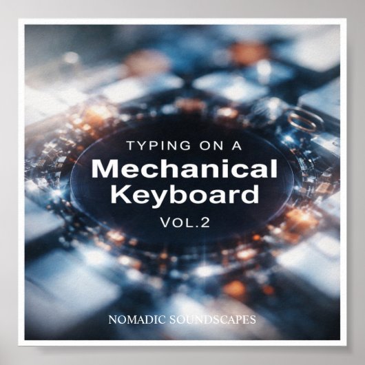 Typing on a Mechanical Keyboard Vol.2 Album Cover Poster (Vorne)