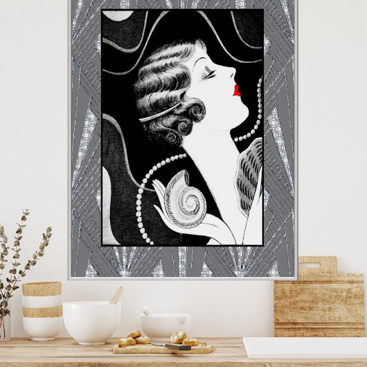 Typisch Lady der 1920er Poster (Küche)
