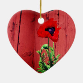 Typisch schwedische Falun-Farbe Keramik Ornament