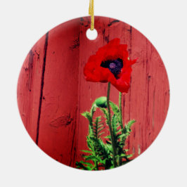 Typisch schwedische Falun-Farbe Keramik Ornament