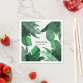 Typisch tropische Palmen Hochzeitsnapkins Serviette (Beispiel)