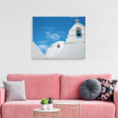 Typisch weiß gekalkte Kirche Leinwanddruck (Insitu (Wohnzimmer))