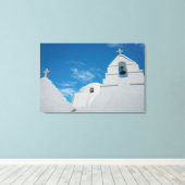 Typisch weiß gekalkte Kirche Leinwanddruck (Insitu (Holzboden))