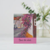 typische Alentejo-Häuser Save the Date Ankündigungspostkarte (Stehend Vorderseite)