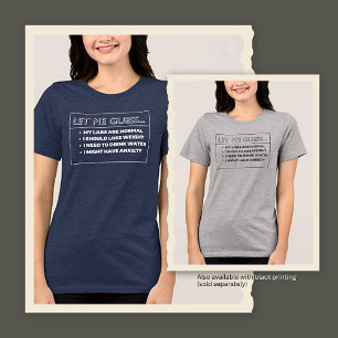 Typische Antworten der medizinischen Berufe Tri-Blend Shirt