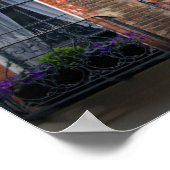 Typische Blume für Springtime-Fenster in London Poster (Ecke)