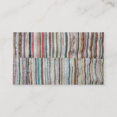 Typische Decke von den Azoren Visitenkarte (Rückseite)