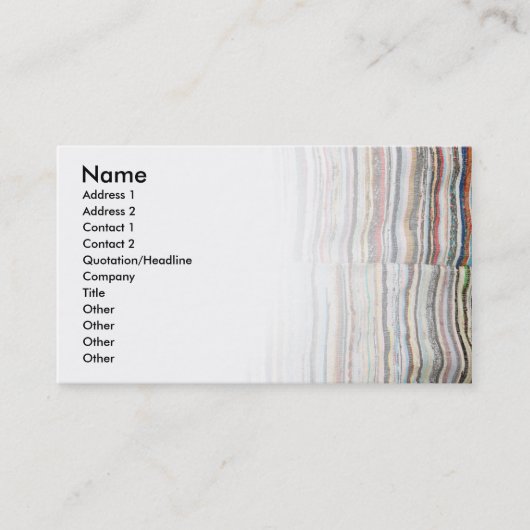 Typische Decke von den Azoren Visitenkarte (Vorderseite)