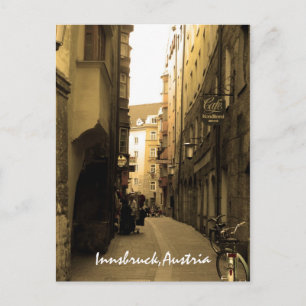 Typische Europäische Alley Postkarte