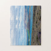 Typische isländische Morgensaison mit Bauernhöfen Puzzle (Vertikal)