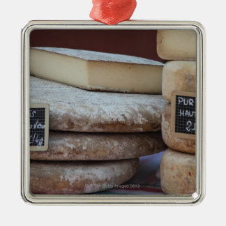 typische Käse von Pyrenäen Silbernes Ornament