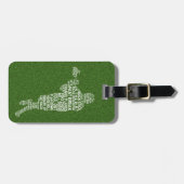 Typische Lacrosse Player-Markierung für das benutz Gepäckanhänger (Vorderseite horizontal)