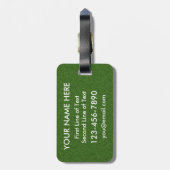 Typische Lacrosse Player-Markierung für das benutz Gepäckanhänger (Rückseite vertikal)