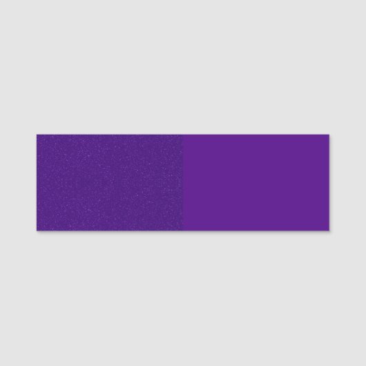 Typische Markierung für Lila Glitzer nach benutzer Namensschild (Vorderseite)