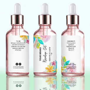 Typische Markierungen für Botanische Dropper-Flasc