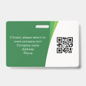 Typische Markierungen für das QR-Foto "Grüne Firme Ausweis (Rückseite)