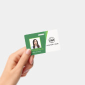 Typische Markierungen für das QR-Foto "Grüne Firme Ausweis (Handheld)