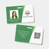 Typische Markierungen für das QR-Foto "Grüne Firme Ausweis (Vorder- & Rückseite)