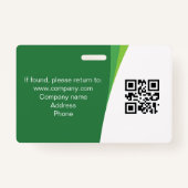 Typische Markierungen für das QR-Foto "Grüne Firme Ausweis (Rückseite)