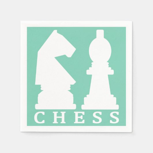 Typische Papierservietten von CHESS (Vorderseite)