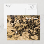 Typische Pariser Szene Postkarte (Vorne/Hinten)