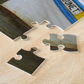 Typische provenzalische Fischerboote in Puzzle (Seite)